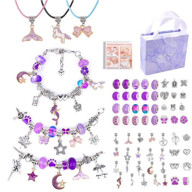 DIY Children's Bracelet Kit - Bead Craft Puzzle Gift Set for Creative Play - 2870488056039 Toy Chest Australia 1