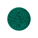 Green Silicone Slow Feeder Bowl for Dogs - Anti - Choking Christmas - Themed Lick Mat