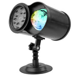 Bracket Outdoor Waterproof Lawn Dual - Tube Projection Light – LED Halloween & Christmas Dynamic Water Ripple Animation, Replaceable 12 Slides, Stake or Stand Mountable