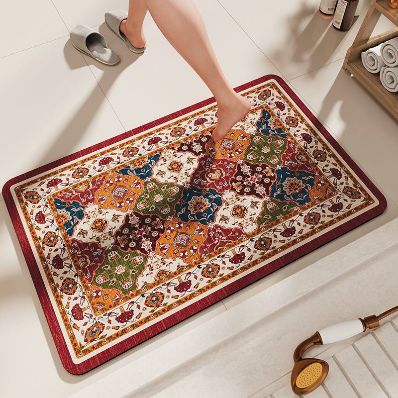 Non - Slip Diatomaceous Earth Bath Mat - Quick - Dry, Durable Toilet Rug 60x90cm - 2202400331910 Toy Chest Australia 2