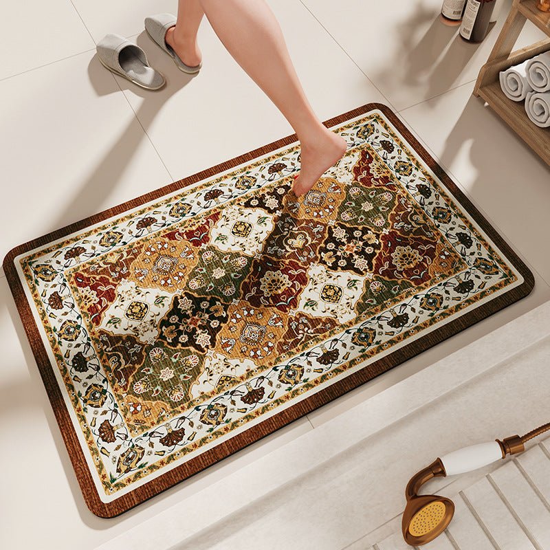Non - Slip Diatomaceous Earth Bath Mat - Quick - Dry, Durable Toilet Rug 60x90cm - 2202400331913 Toy Chest Australia 1