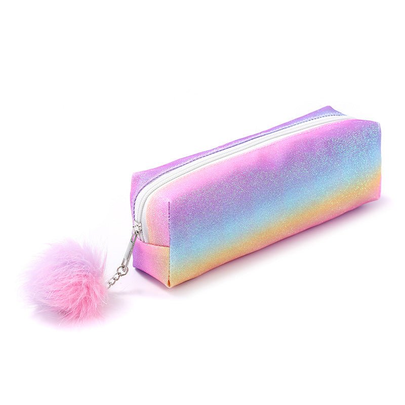 Rainbow Glitter Pencil Cases - Set of 4 Sparkly Stationery Pouches - 5447834142419 Toy Chest Australia 4