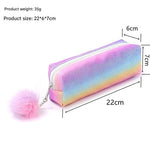 Rainbow Glitter Pencil Cases - Set of 4 Sparkly Stationery Pouches - 5447834142419 Toy Chest Australia 6