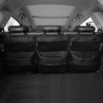 3 Pcs Black Premium Car Back Seat & Trunk Organizer - Multi - Pocket Hanging Storage Bag - 4908966288442 Toy Chest Australia 1