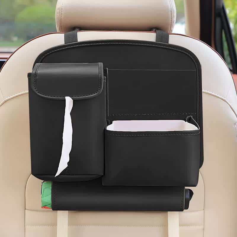 Car Seat Back Organizer with Practical design - Multi - Pocket Storage for Tissues and Gadgets - Black - 8920334299821 Toy Chest Australia 1