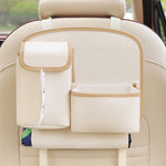 Car Seat Back Organizer with Practical design - Multi - Pocket Storage for Tissues and Gadgets - Beige - 8920334299821 Toy Chest Australia 1