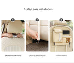 Car Seat Back Organizer with Practical design - Multi - Pocket Storage for Tissues and Gadgets - Beige - 8920334299821 Toy Chest Australia 3