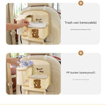 Car Seat Back Organizer with Practical design - Multi - Pocket Storage for Tissues and Gadgets - Beige - 8920334299821 Toy Chest Australia 7