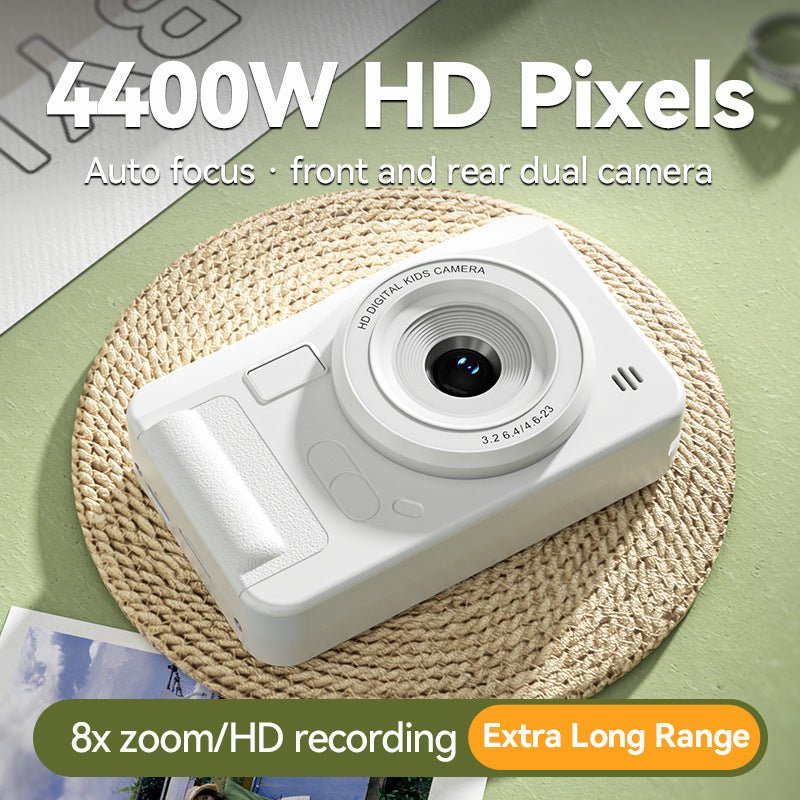 Student HD Digital Camera - 44MP, 8x Zoom, Autofocus, Dual Lens, Type - C Charging (Black) - 8076293132746 Toy Chest Australia 3