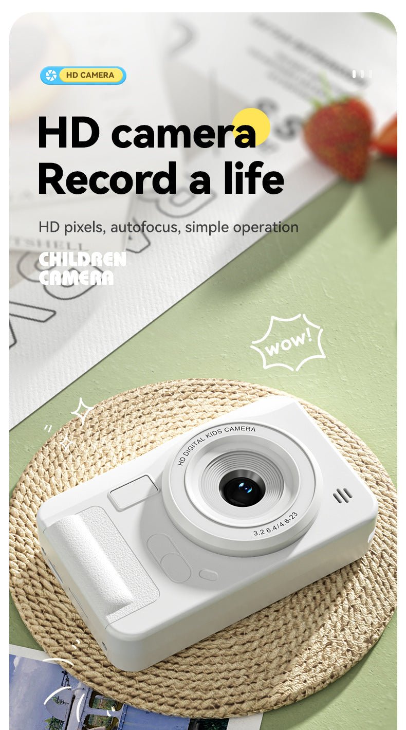 Student HD Digital Camera - 44MP, 8x Zoom, Autofocus, Dual Lens, Type - C Charging (Silver) - 8076293132747 Toy Chest Australia 4