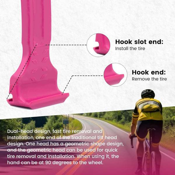 Black Easy - to - use bicycle tire levers (one pair) - quick tire removal and installation tool - 0681273207129 Toy Chest Australia 3