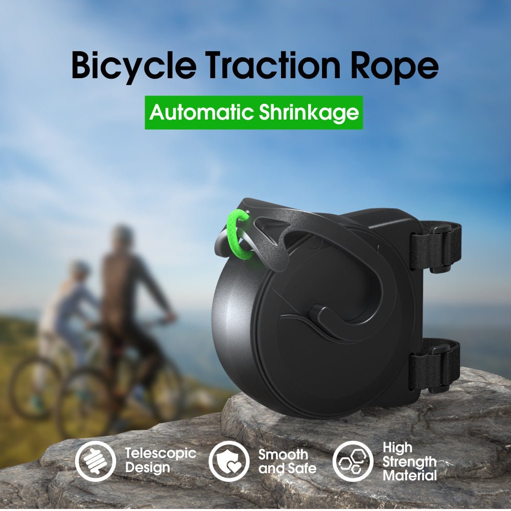 Bike Tow Strap with Automatic Shrinkage - Parent - Child Cycling Assist Rope (450lbs Capacity) - 0681273207331 Toy Chest Australia 3