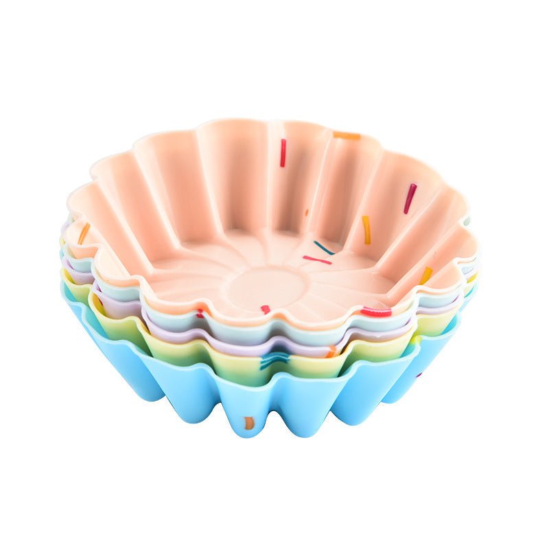 Style 4 Silicone Mini Cake Molds (30 Pack) - For Cupcakes, Desserts (7.5x7.5x2.5cm) - 5252895381729 Toy Chest Australia 1