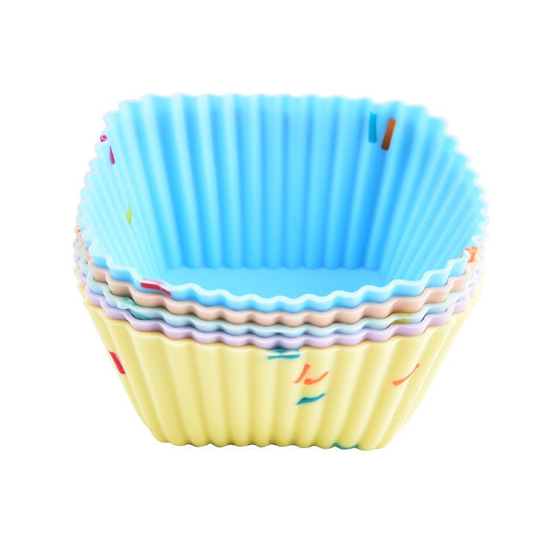 Style 6 Silicone Mini Cake Molds (30 Pack) - For Cupcakes, Desserts (7x7x3.2cm) - 5252895381734 Toy Chest Australia 1