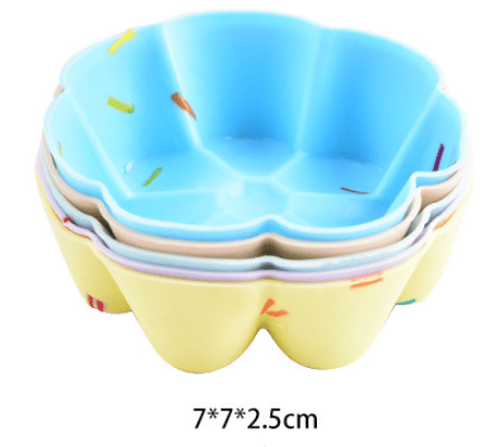 Style 8 Silicone Mini Cake Molds (30 Pack) - For Cupcakes, Desserts (7x7x2.5cm) - 5252895381734 Toy Chest Australia 2