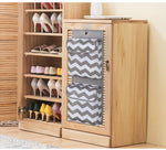 Grey And White Chic Chevron 2 - Pocket Hanging Storage Organizer with Lids - Waterproof Oxford Cloth Wall & Door Mount - 4991232665641 Toy Chest Australia 2