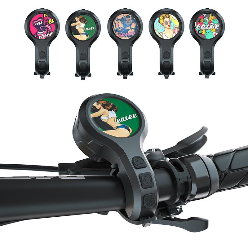 Black Style C Ultra - Loud Electric Bike Horn - 130dB USB Rechargeable, IPX6 Waterproof, Easy Mount Bicycle Safety Bell - 1351669192644 Toy Chest Australia 2