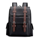 Black Large - Capacity PU Leather Backpack - Stylish Business & Travel Companion