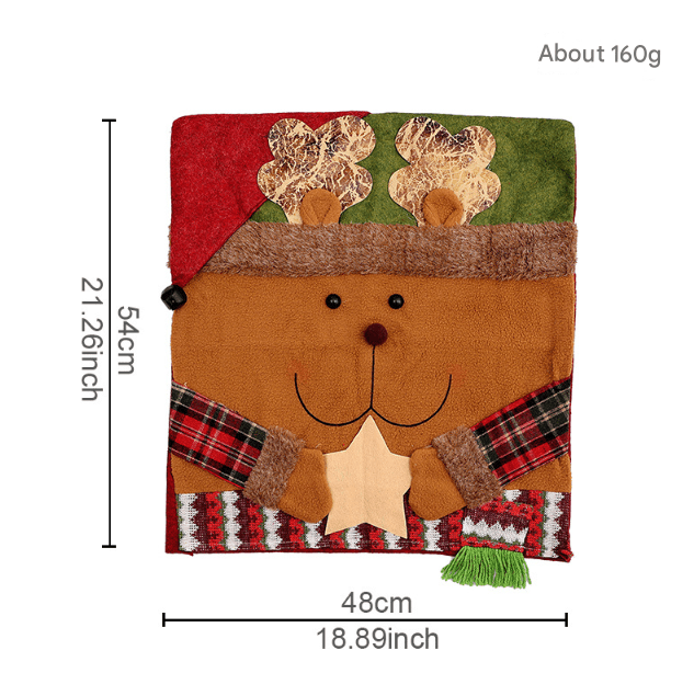 Festive Christmas Dining Chair Covers | Santa, Snowman & Reindeer Character Slipcovers