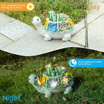 Crystal Ball Dog Charming Solar - Powered Animal Garden Statue - Waterproof Resin Figurine with Glowing LED Accents