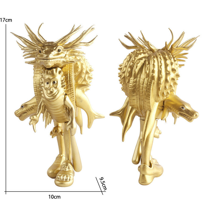 Whimsical Creature & Monster Figurine Collection - Set of Bizarre PVC Mini Toys for Desk Decor