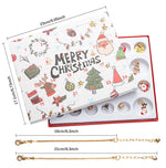 44 - Piece Assorted Christmas Baubles Set with Elegant Designs in Wooden Gift Box - 3 - 6cm Decorative Ornaments for Tree, Home & Holiday Display(RC469 - 1)