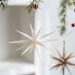 5 - PCS Transparent New Christmas Ornament - Starburst Hanging Decor for Tree and Holiday Display