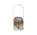 Portable Christmas LED Lantern - Dimmable, 3 Color Temps, 5200mAh Battery & Memory Function(Silver)