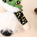 Light - Up Christmas Gnome Plush Doll with Sequin Hat & Antlers - Festive LED Tabletop Decoration(pink)