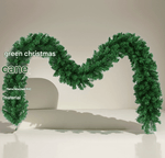 Classic Green Lush Artificial Christmas Garland - 2.7m Green Pine Vine with 280 Tips for Holiday Decor