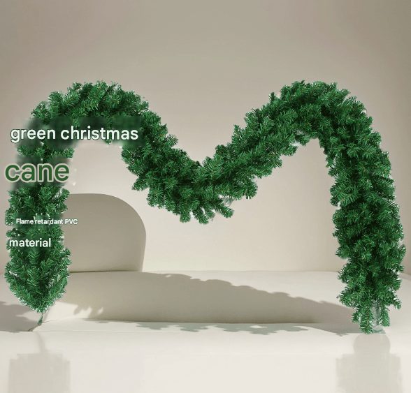 Classic Green Lush Artificial Christmas Garland - 2.7m Green Pine Vine with 280 Tips for Holiday Decor