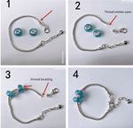Gold Christmas Advent Calendar DIY Jewelry Kit - 24 Surprises with Gold - Tone Charm Bracelet & Necklace