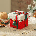 Red Green Premium 2 - Piece Christmas Apple Gift Box Set - High - End Thick Flannel Festive Candy & Present Boxes