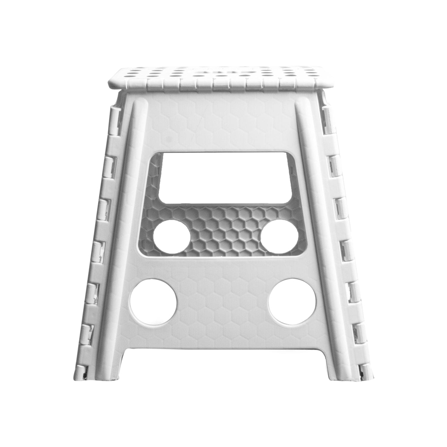 Large Plastic Folding Stool Portable Chair Outdoor Camping White - 9348262006356 Toy Chest Australia 4