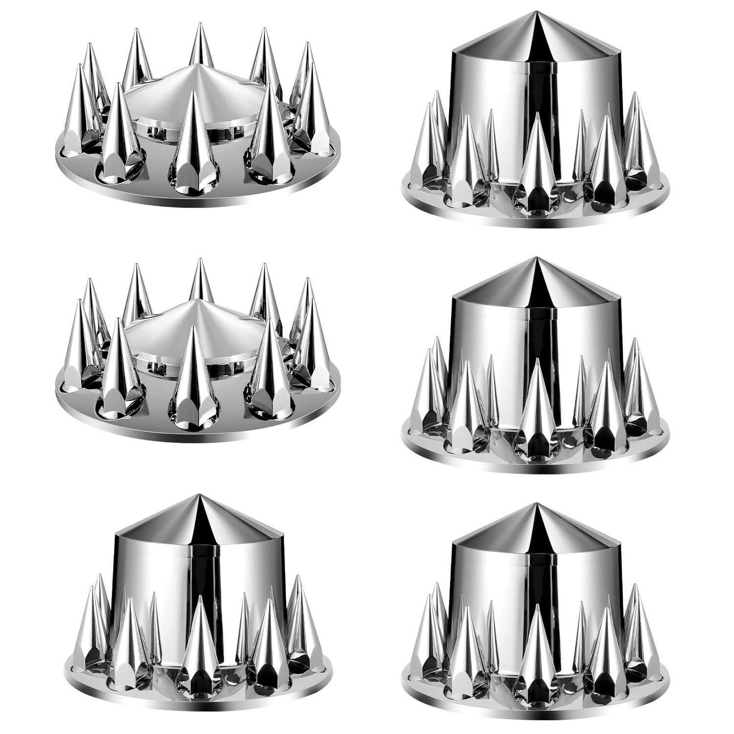 VEVOR Rear&Front Axle Cover Combo Kit ABS Lug Nut Covers with Nut Cover Tools