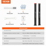 VEVOR Garage Door Torsion Springs, 16000 Cycles, Pair of 0.25 x 2 x 30inch, Garage Door Springs with Non - Slip Winding Bars, Mounting Tool and Gloves, Electrophoresis Coated, for Replacement