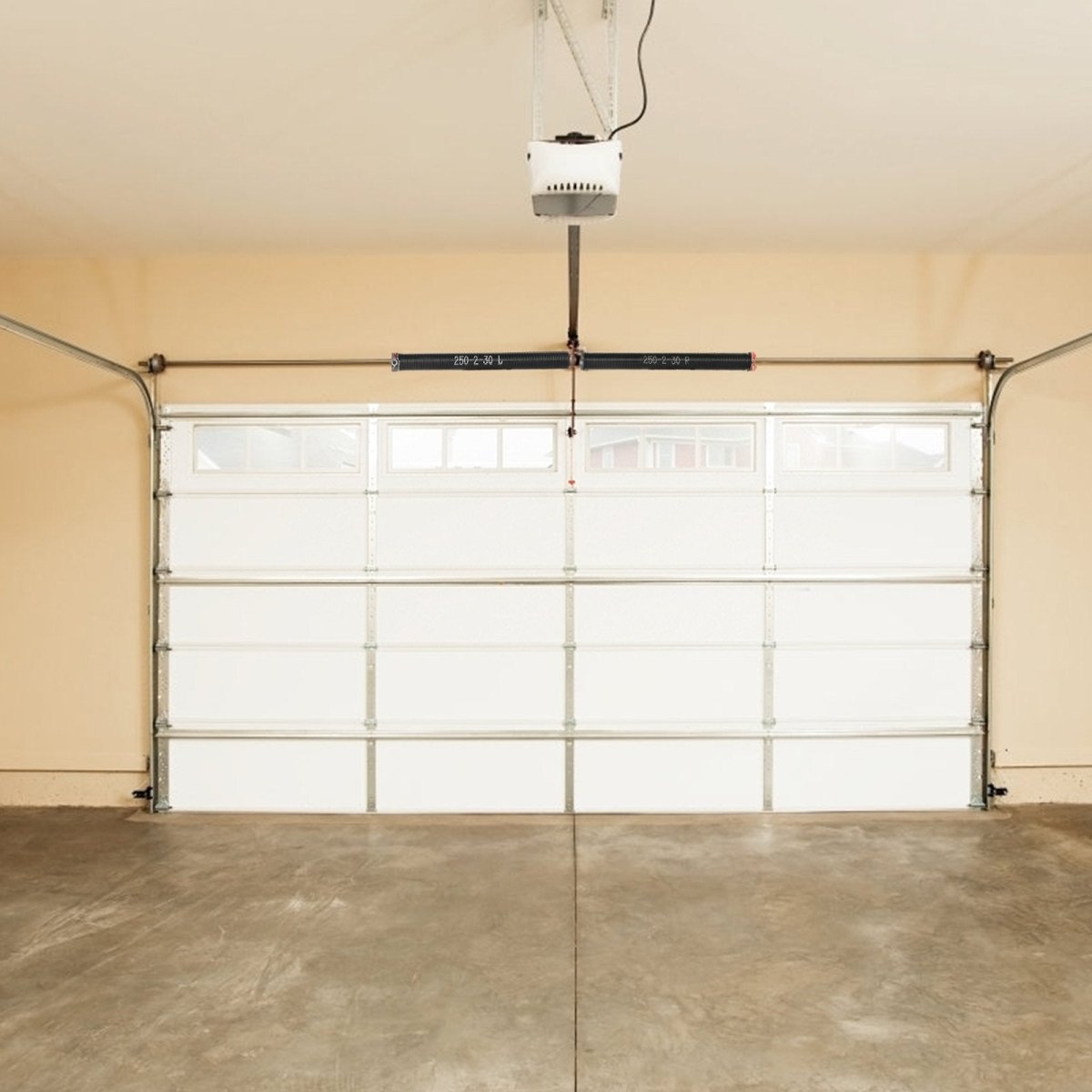 VEVOR Garage Door Torsion Springs, 16000 Cycles, Pair of 0.25 x 2 x 30inch, Garage Door Springs with Non - Slip Winding Bars, Mounting Tool and Gloves, Electrophoresis Coated, for Replacement