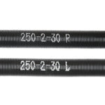 VEVOR Garage Door Torsion Springs, 16000 Cycles, Pair of 0.25 x 2 x 30inch, Garage Door Springs with Non - Slip Winding Bars, Mounting Tool and Gloves, Electrophoresis Coated, for Replacement