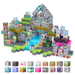 VEVOR Magnetic Blocks, 100 PCS Cemetery Zombies Set, Magnetic Building Cubes for Kids, STEM Montessori Sensory Toys for Christmas Birthday Gift, Construction Stacking Toy for 3+ Years Old Boys & Girls
