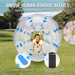 VEVOR Inflatable Bumper Balls 2-Pack, 5FT/1.5M Body Sumo Zorb Balls for Teen & Adult, 0.8mm Thick PVC Human Hamster Bubble Balls for Outdoor Team Gaming Play, Bumper Bopper Toys for Garden, Yard, Park