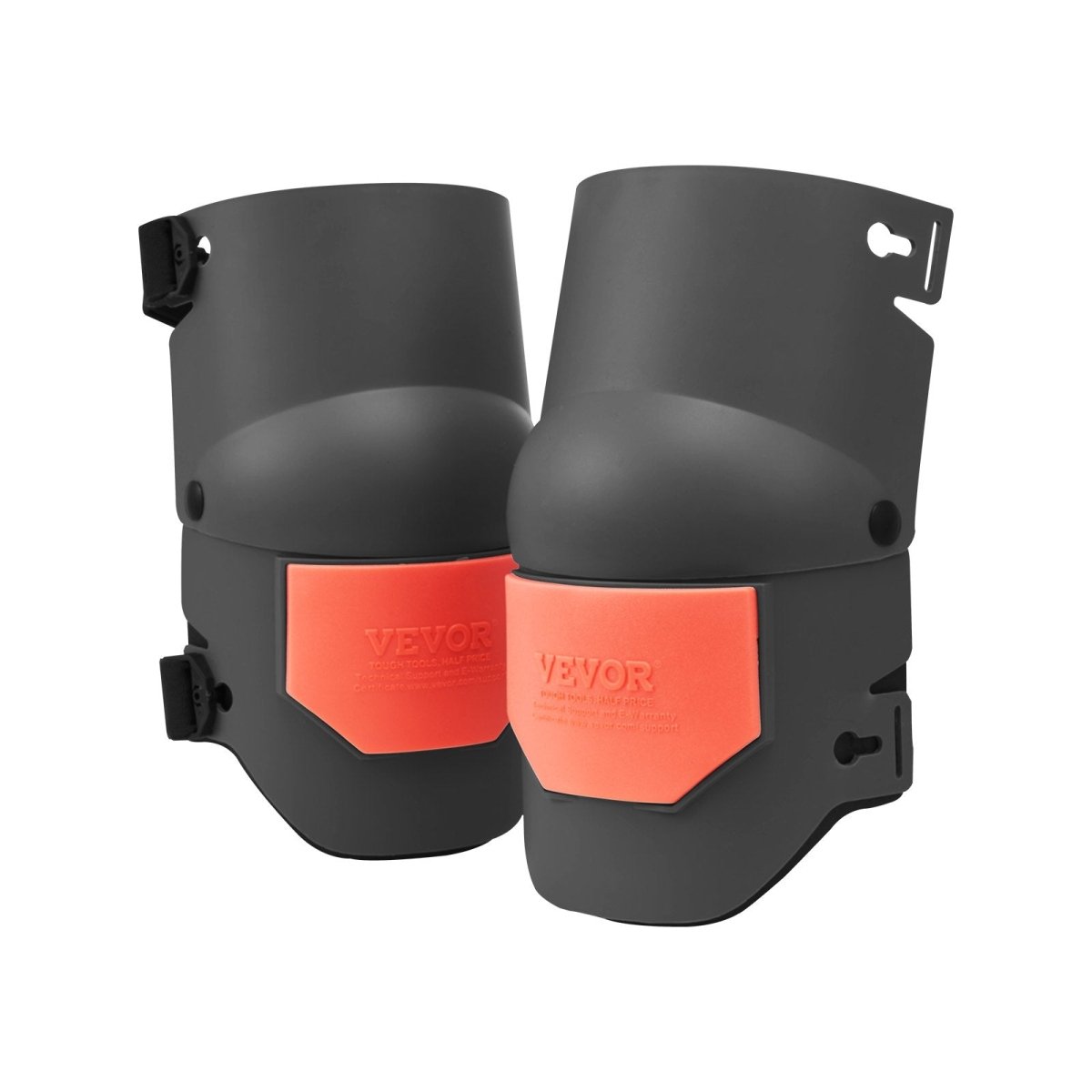 VEVOR Knee Pads for Work, Extra Thick Construction Knee Pads with Foam Cushion - Pro Protection & Comfort, Work Knee Pads|Gardening Knee Pads|Flooring Knee Pads| for Men & Women, Black and Orange