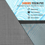 VEVOR Pool Fence, 4 x 72 FT Pool Fences for Inground Pools, Removable Child Safety Pool Fencing, Easy DIY Installation Swimming Pool Fence, 340gms Teslin PVC Pool Fence Mesh Protects Kids and Pets