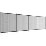 VEVOR Pool Fence, 4 x 72 FT Pool Fences for Inground Pools, Removable Child Safety Pool Fencing, Easy DIY Installation Swimming Pool Fence, 340gms Teslin PVC Pool Fence Mesh Protects Kids and Pets