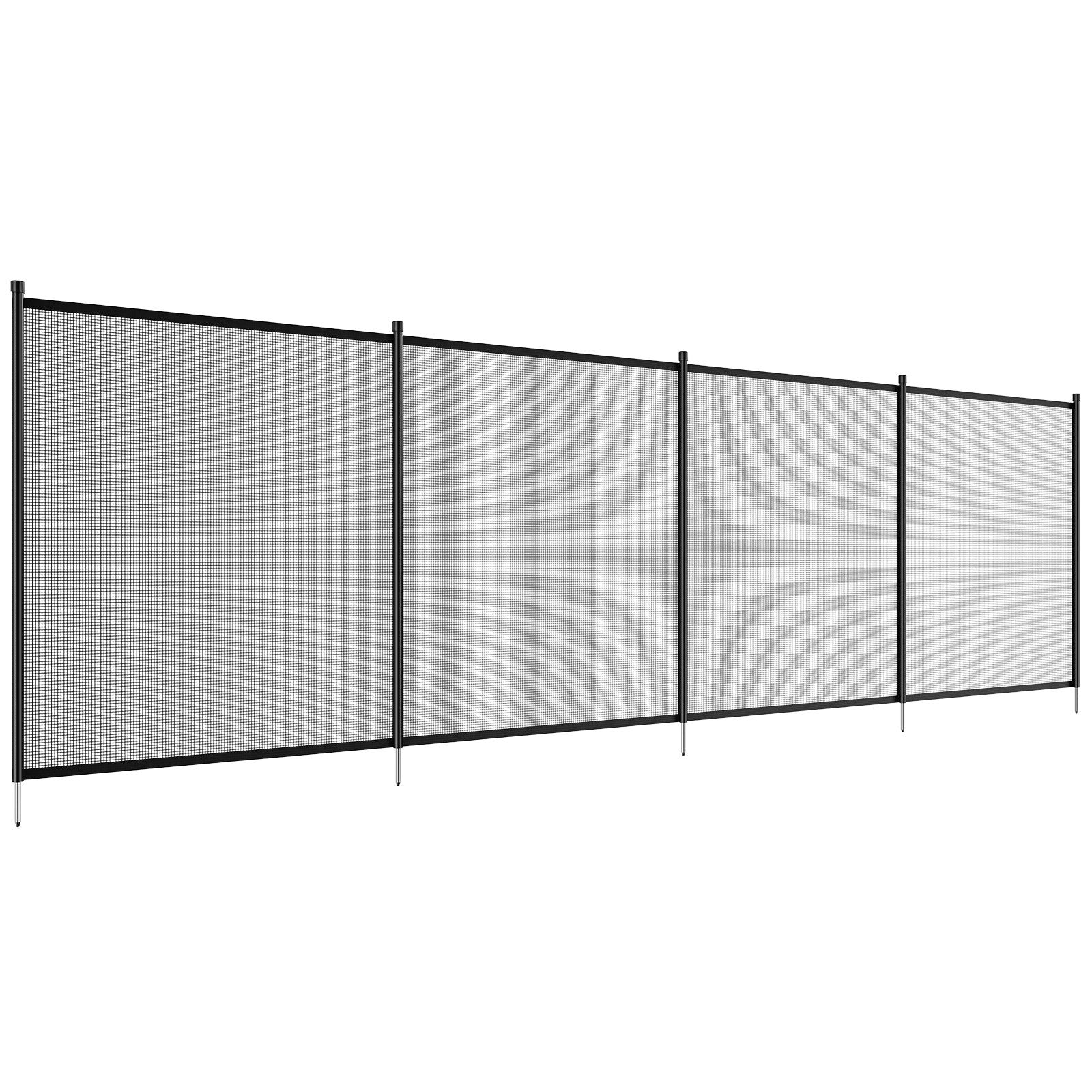 VEVOR Pool Fence, 4 x 72 FT Pool Fences for Inground Pools, Removable Child Safety Pool Fencing, Easy DIY Installation Swimming Pool Fence, 340gms Teslin PVC Pool Fence Mesh Protects Kids and Pets