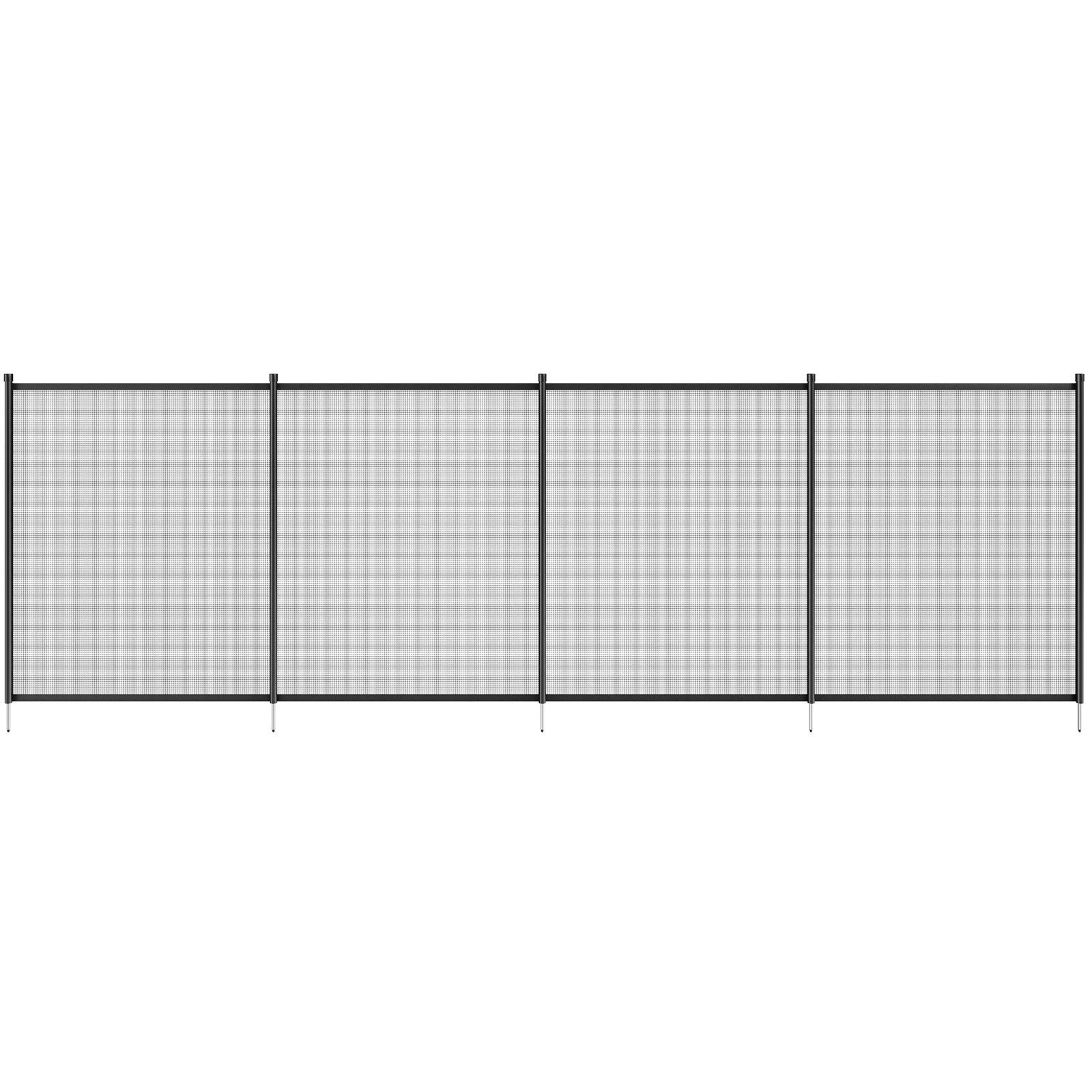 VEVOR Pool Fence, 4 x 72 FT Pool Fences for Inground Pools, Removable Child Safety Pool Fencing, Easy DIY Installation Swimming Pool Fence, 340gms Teslin PVC Pool Fence Mesh Protects Kids and Pets