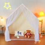 VEVOR Kids Play Tent, Kids Tent for Kids 1 - 5 Years Old, Toddler Tent with Mat and Tent Lamp, Tent for Kids with Windows for Indoor and Outdoor, Yurt Tent for Boys and Girls, Beige