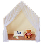 VEVOR Kids Play Tent, Kids Tent for Kids 1 - 5 Years Old, Toddler Tent with Mat and Tent Lamp, Tent for Kids with Windows for Indoor and Outdoor, Yurt Tent for Boys and Girls, Beige