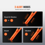 VEVOR Metal Detector Pinpointer, IP68 Fully Waterproof Handheld Pin Pointer Wand, 11.4 cm Detection Depth, 3 Modes, Professional Treasure Hunting Probe with Holster and 9V Battery, for Adults and Kids