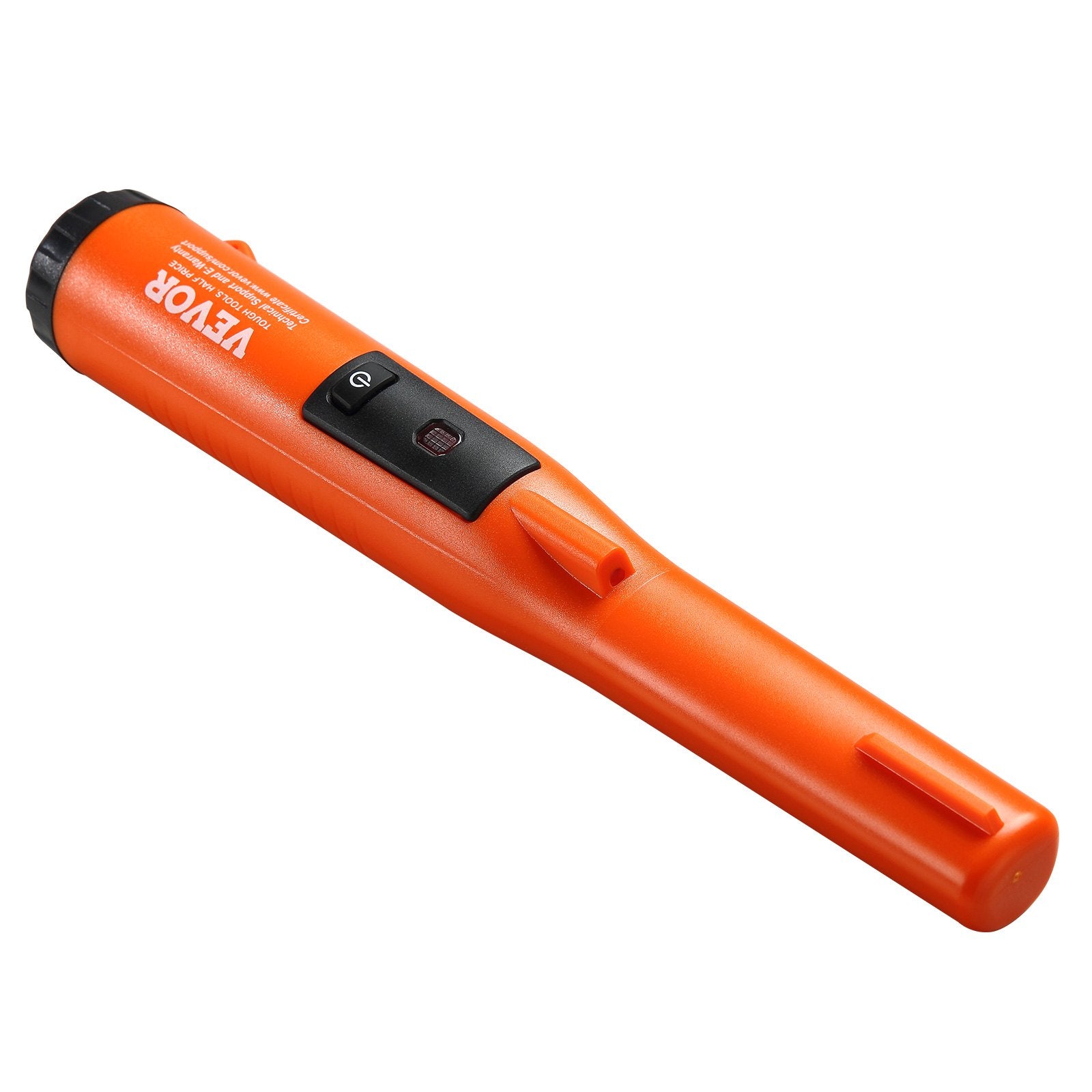 VEVOR Metal Detector Pinpointer, IP68 Fully Waterproof Handheld Pin Pointer Wand, 11.4 cm Detection Depth, 3 Modes, Professional Treasure Hunting Probe with Holster and 9V Battery, for Adults and Kids