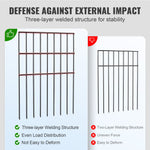 VEVOR Garden Fence, No Dig Fence 44(H)x33(L)cm Animal Barrier Fence, Underground Decorative Garden Fencing with 3.81 cm Spike Spacing, Metal Dog Fence for the Yard and Outdoor Patio, 28 Pack